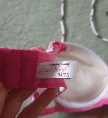 new yorker push up: Brus push up bele boje sa roze detaljima, mornarski fazon, velicina — 3