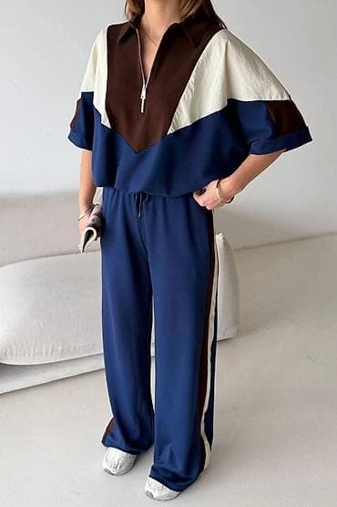 Gornji i donji deo: Komplet trenerke sportsko-ležerni. - Gornji deo kratki rukavi,polo — 2