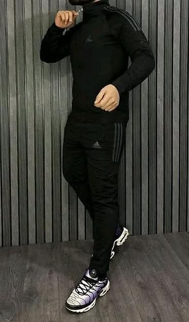tactical pantalone: Trenerka Adidas, bоја - Crna — 1