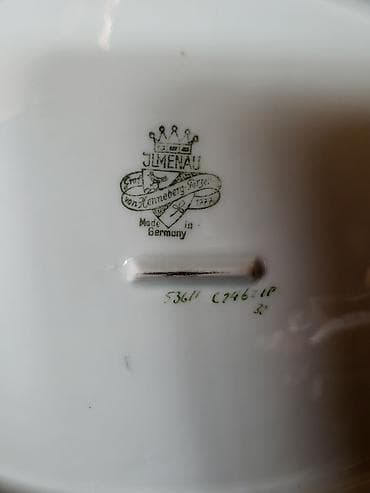 Antikviteti: Ovalna cinija Jlmenau 1934 do 1949godina Nemacka. Ovalna nemacka — 8