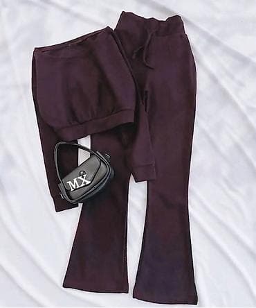 Kape i aksesoari: Ženski komplet trenerke – duks i pantalone - Model: duks sa okruglim — 2