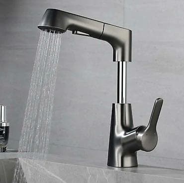 bastenski set mega maxi: Slavina za lavabo sa izvlačnim tušem i teleskopskim podizanjem - — 4