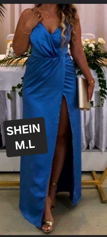 9Fashion Woman M, bоја - Tamnoplava, Večernji, maturski, Na bretele