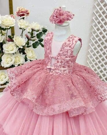 140 velicina za decu: USKORO DOSTUPNA haljinica sa mašnicom, veličine od 3 do 12, 6900 din — 2