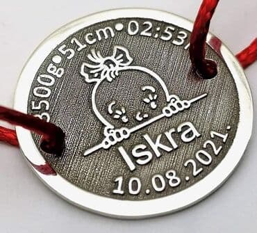 pod iqos veev: Okrugla ogrlica sa podatcima deteta 3600 3imena na ogrlici 4300 — 3