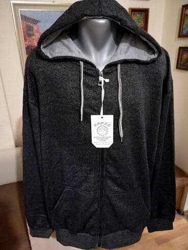 Jackets: Novi muski duks sa kapuljacom Vopse u velikom broju Crni 4XL. Turski — 1