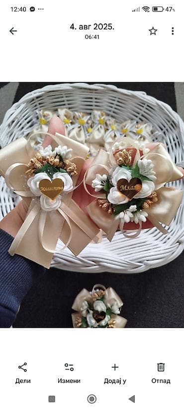 iqos oprema: Eleganto rucno radjeni cvetici za obicne i glavne goste. Obicni 30din — 2