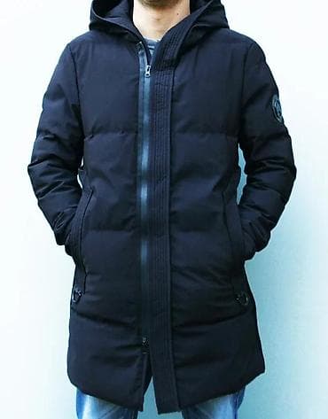 rozi sako kombinacije: Muška zimska parka – crna - Duža parka kroja do sredine butina za — 7