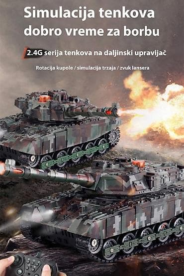 fisher price kocke: Nov RC tenk. Može da se kreće napred, nazad, levo. desno, da mu se — 2