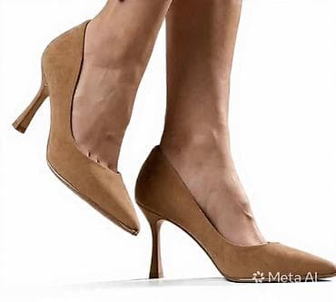 kitten obuca: Elegantne ženske salonke na štiklu - Boja: svetlo braon/karamel - — 1