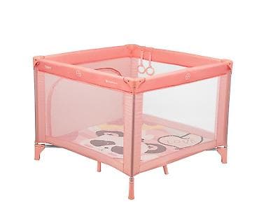 KIKKA BOO Prenosiva ogradica sa zipom ENJOY – Panda, pink (šifra