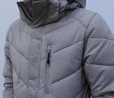 Šuškavci: Muška zimska jakna – siva - Topla, punjena jakna sa proštepom u — 3