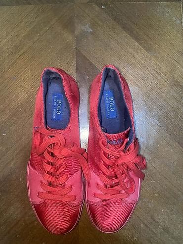 nike air max command leather: Polo Ralph Lauren patike – crvene - Model: niske patike sa pertlama - — 1