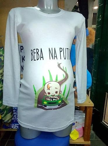 mango majice: Majčinske majice sa štampom – udobne bele pamučne majice sa duhovitim — 7