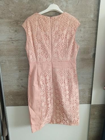 idealan poklon: Ps fashion Elegantna ženska haljina – puder roze - Kroj: uska silueta — 2