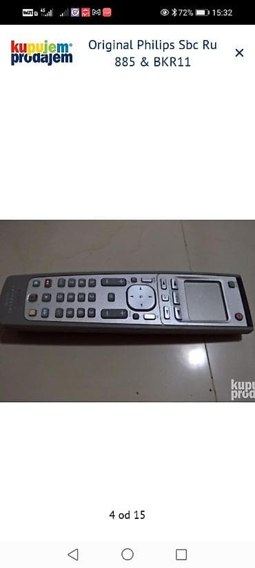 mali frižider polovni: Univerzalni daljinski upravljač Philips SBC RU885 + BKR11 - — 3