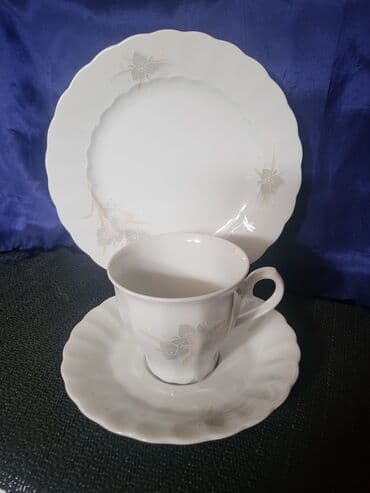 porcelanske solje za caj: Set 1950g+ Escenbach porcelan Nemacka. Porcelanski set,perfektan,sve — 1