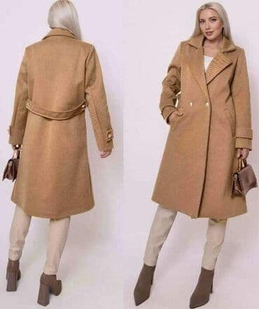 fratelli jakne: 💥Ženski kaput prugasti– elegantan, dvoredni model sa pojasnom trakom — 3