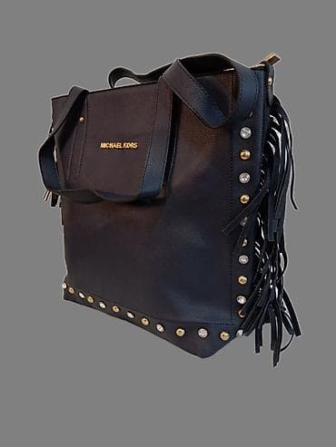 pletena torba sinsay: Michael Kors torba – crna tote/šopper silueta - Materijal: zrnasta — 1