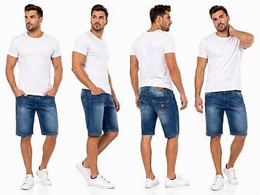 novi pazar garderoba na veliko: Bermude i šortsevi bоја - Svetloplava — 2