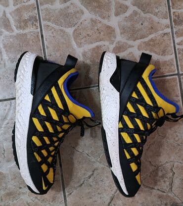 patike sa znakom n: Nike ACG React Terra Gobe patike – žuto/crna kombinacija sa plavim — 1