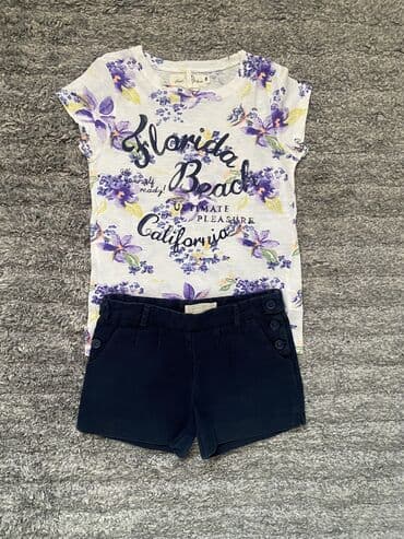 lezaljka za bebe sa igrackama: Zara, Set: T-shirt, Shorts, 122-128 — 1