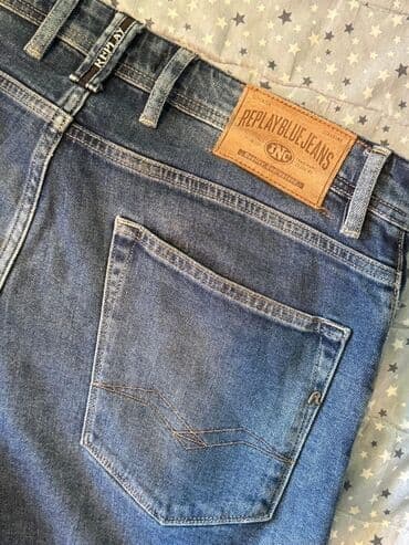 muske helanke za zimu: Shorts, XL (EU 54), Replus, color - Blue, Jeans — 7