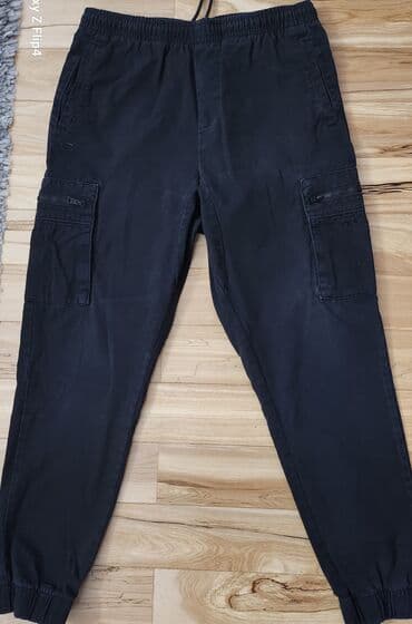 Pantalone, S (EU 48), Champion, Dzeparke, bоја - Crna