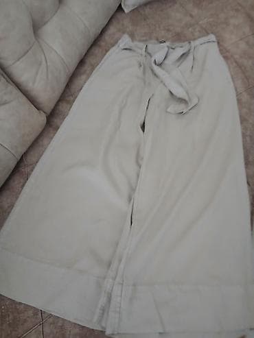 Ženske široke pantalone – bež - Kroj: široke nogavice na lalafo.rs Ženske široke pantalone – bež - Kroj: široke nogavice
