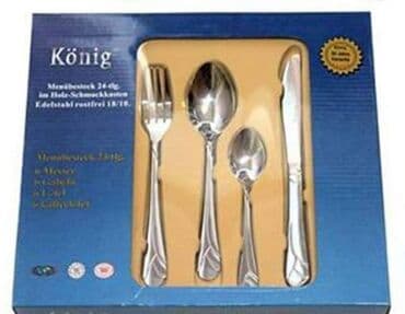 pepco kasica prasica: Escajg za 6 osoba- Escajg konig Nerđajući čelik Escajg sadrži 24 — 2