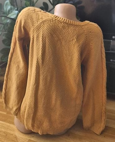 kasmir dzemper: Stradivarius pleteni džemper L - Model: ženski džemper sa okruglim — 2