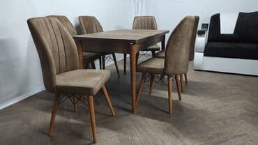 okrugle stolice: STOLICA Materijal-metalni ram presvucen mebl stofom Nogari-drvo — 1