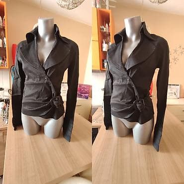 Ženska košulja/bluza CATANIA Fashion - Boja: crna sa suptilnim — 3