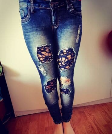 ideal pantalone: Teksas, Visok struk — 1