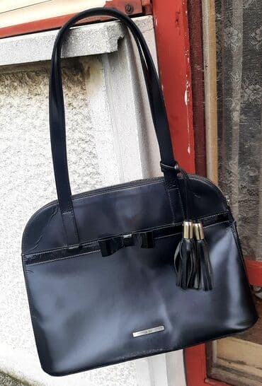 torbice crne: Shoulder bag, Mona, Material: Leather — 4