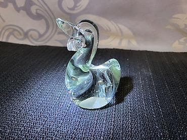 kucni dekor: Murano nova figura,duvano staklo 70te.god. Visina. 8/4cm — 2
