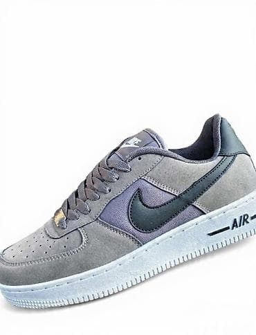 Patike: Nike Air Force 1, sivi tonovi - Model: niskoprofilne patike sa — 1