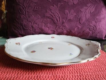 swarovski kristali cena: Tanjir Hollohaza iz 1949 do 1970.godine. madjarski porcelan za — 9