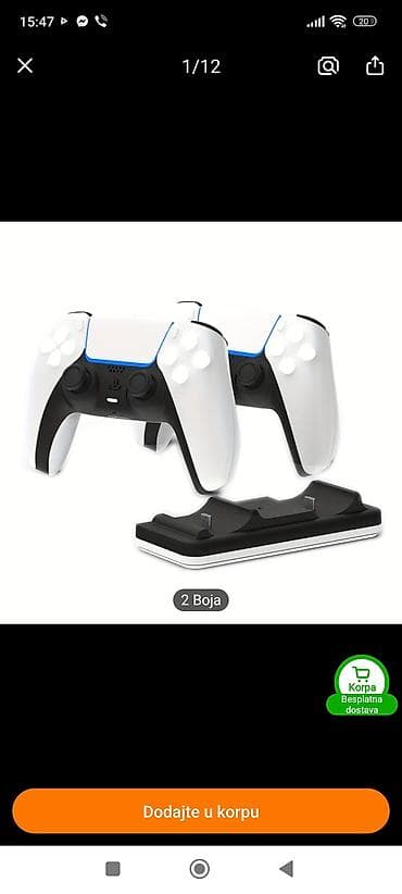 Punjačka stanica za dva DualSense kontrolera (PS5) - Dvostruki