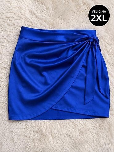tamnoplava: Suknja 2XL – elegantna mini suknja u intenzivno plavoj boji. Model sa — 2