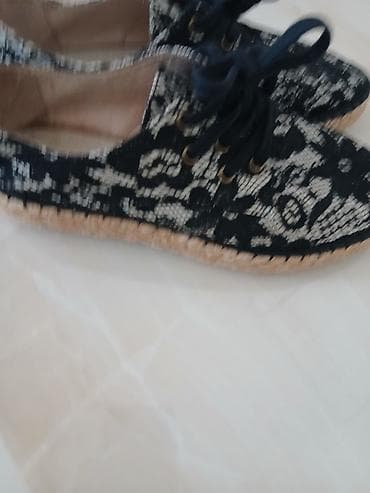 Papuče: Ženske espadrile sa pertlama – J/Slides NYC - Model: ravne espadrile — 2