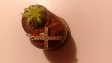 srebrna ogrlica sa krsticem: Material: Silver, New — 3