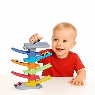 talking tom igracka dexy co: Ramp Racer – višespratna trkačka staza za mališane - Igračka sa 6 — 2