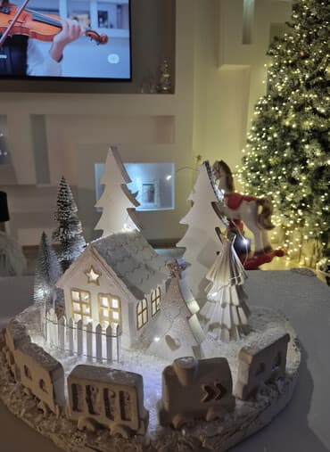 dekoracija novogodisnje torte: Set figura, bоја - Bela, Novo — 1