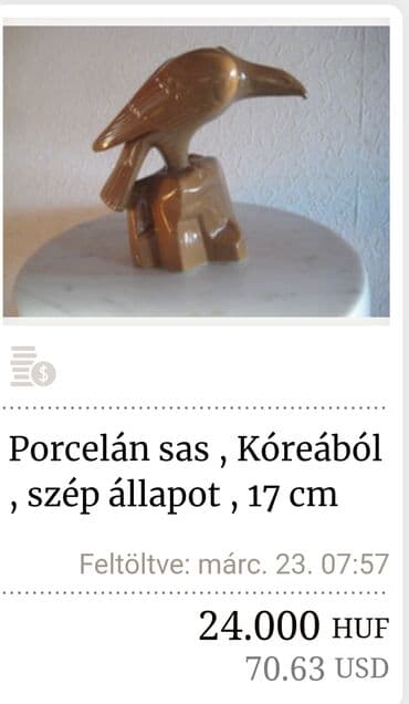 kamini od stiropora cena: Figura orla,nova,retka 1950+ Severna Koreja,Pjongjang. Retka,rucno — 6