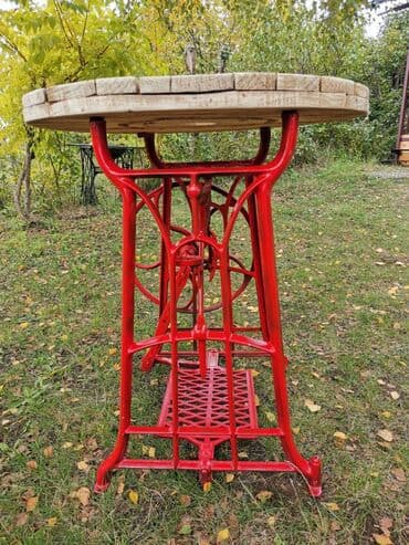 Stolovi: Retro bordo sto preuzimanje lično cena fiksna visina stola 78 cm