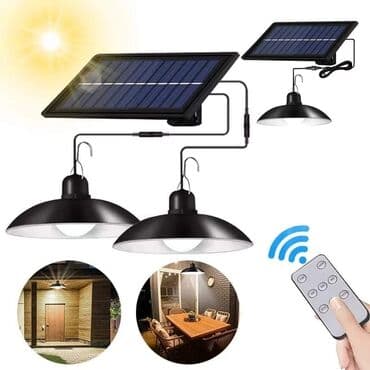 luster na daljinski: Cena 1950 din Led luster sa solarnim panelom Odlicno za — 1