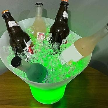 coca cola vatrostalna posuda: Yeke LED Speaker Ice Bucket (model SOM-0203), višenamenski uređaj koji — 6