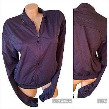 Benetton gornji deo trenerke L/XL boja tamno ljubičasta, ima na