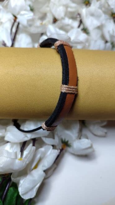 sat narukvica zenski: Podesiva narukvica, Handmade, Materijal: Koža — 1